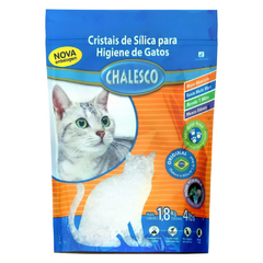 Areia Higiênica com Cristais de Sílica para Gatos 1.8Kg Chalesco