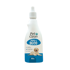 Banho a Seco para Caes e Gatos 500ml Pet Clean