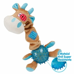 Brinquedo para Pets Soft e Vinil Girafa Girafun Chalesco