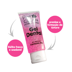 Gel Dental para Cães e Gatos Morango 60g Pet Clean na internet