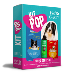 Kit de Banho POP Pet Clean Shampoo + Perfume + Condicionador