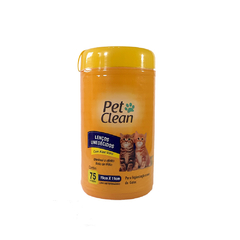 Lenços Umedecidos para Gatos 75unidades Pet Clean - comprar online