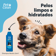 Shampoo e Condicionador para Cães e Gatos Neutro Pet Clean 700ml - comprar online