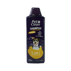 Shampoo e Condicionador Para Cães e Gatos 5 em 1 Pet Clean 700ml