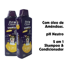 Shampoo e Condicionador Para Cães e Gatos 5 em 1 Pet Clean 700ml - Bella Colmeia