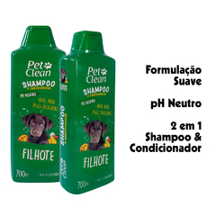 Shampoo e Condicionador Para Cães e Gatos Filhotes Pet Clean 700ml - Bella Colmeia