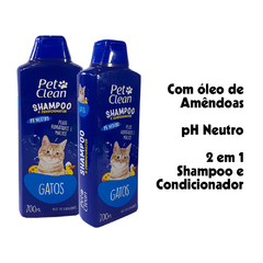 Shampoo e Condicionador Para Gatos Pet Clean 700ml - loja online