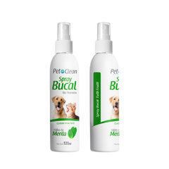 Spray Bucal para Cães e Gatos Menta 120ml Pet Clean - comprar online