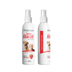 Spray Bucal para Cães e Gatos Morango 120ml Pet Clean - comprar online