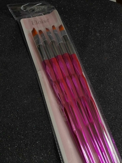 Set de pinceles p/gel x6