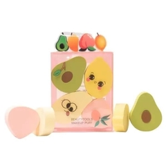 Esponja para maquillaje x4 FRUTAL