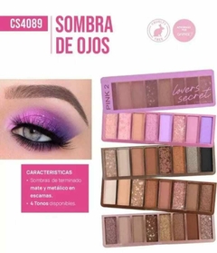 Sombra de ojos LOVERS SECRET x8 colores (459129) PINK 21