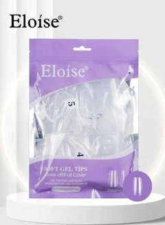 Tips soft gel MEDIUM CUADRADO x500 (010519) ELOISE