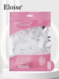 Tips soft gel LONG CUADRADO x500 (010472) ELOISE