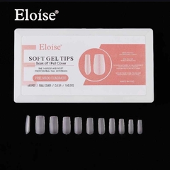 Tips soft gel PRELIMADO CUADRADO x480 EN CAJA (010311) ELOISE