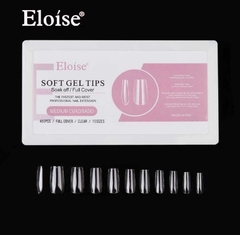 Tips soft gel MEDIUM CUADRADO X480 EN CAJA (010274) ELOISE