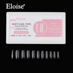 Tips soft gel LONG CUADRADO X480 EN CAJA (010236) ELOISE