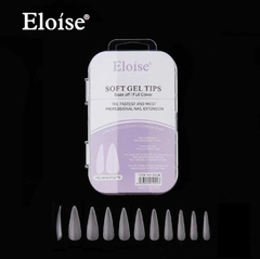 Tips soft gel PRELIMADO STILETTO x120 EN CAJA CHICA (010427) ELOISE