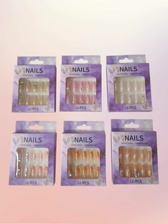 Uña postizas caja VIOLETA nail (523032) SURTIDO