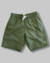 Short linho com elastano verde militar - comprar online