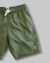 Short linho com elastano verde militar