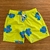 Beach Short Lemon verde flor azul