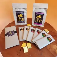 Lu'um Chocobox. Semi-sweet and Unsweetened Chocolate Sampler [3.3 lbs]