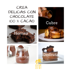 Artesanal amargo 100 % cacao 1 Kg • Sin Azucar • Keto • Reposteria - comprar en línea