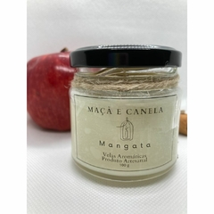 Vela Perfumada de Maçã e Canela - Mangata Velas Aromáticas