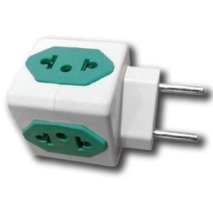 Adaptador Tipo Cubo 4 Entradas 2/3 Pinos 10A Cores Cod.881 - loja online