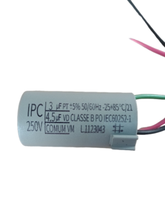 Capacitor P/a Ventilador 3uf+4,5uf 3 Fios 127v 250 Vac Cd248