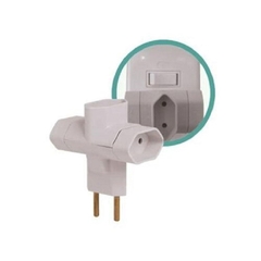 Adaptador Para Tomada 2P 10A 3 Saidas Tipo T Ref.1213 Cod.211 - comprar online