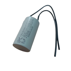 Kit C/ 5 Capacitor P/a Ventilador 8uf 2 Fio 250 Vac Cod.1050 - comprar online