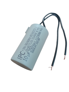 Capacitor Para Ventilador 10uf 2 Fios 250 VAC Cod.657