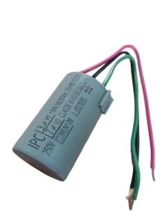 Capacitor Para Ventilador 3uf+7uf 3 Fios 127v 250 Vac Cod.44