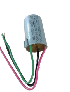 Capacitor Para Ventilador 3uf+7uf 3 Fios 127v 250 Vac Cod.44 na internet