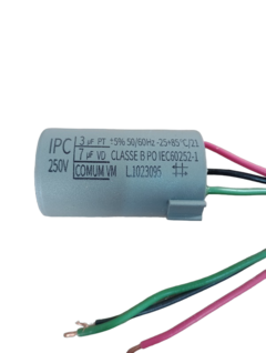 Capacitor Para Ventilador 3uf+7uf 3 Fios 127v 250 Vac Cod.44 - comprar online