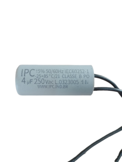 Capacitor Para Ventilador 4UF 2 Fios 250 VAC Cod.1027 na internet