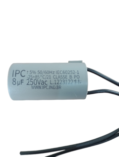 Capacitor Para Ventilador 8uf 2 Fios 250 Vac Cod.625 - comprar online