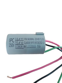 Capacitor Para Ventilador 4+6uf 3 Fios 127v Cod.585 - loja online