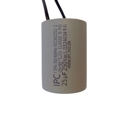 Capacitor Fixo de Polipropileno 2 fios 25uf 250vac Cod.397 Racrafi - comprar online