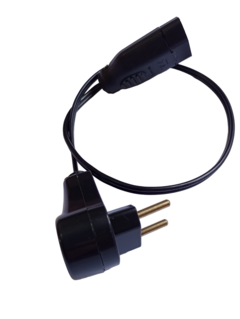 Extensao Eletrica Meio Metro Pr 1 Tomada 10A 110/220v Fio 1,5mm Cod.982L - comprar online