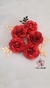 Flores Coração 3D Grande (5 unidades)