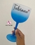 Taça Gin Degradê Azul Escuro Personalizada 550ml na internet