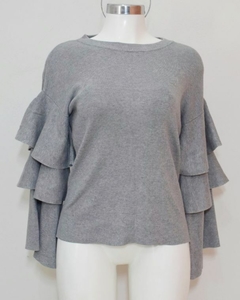 Blusa gris manga larga MAP