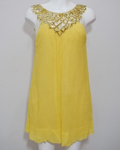Vestido amarillo BCBGMAXAZRIA
