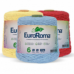 Barbante Euroroma Fio 6 com 1 kg