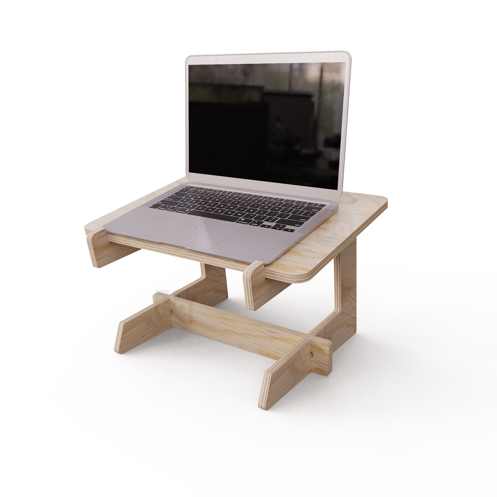 Soporte base de madera para laptop desarmable