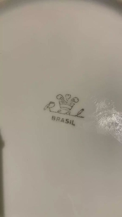 LOUÇA REAL BRANCA, INÍCIO DO SÉCULO XX, LINDAMENTE ORNAMENTADA COM DELICADOS GIRASSÓIS - CÓD. 281 - Toque Antigo