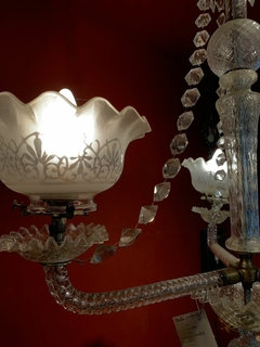 LUSTRE ANTIGO EM CRISTAL FRANCÊS - CÓD. 894 - comprar online